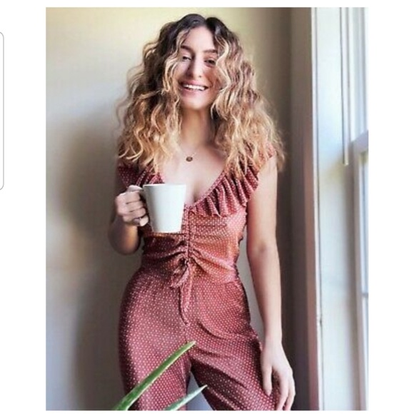 Zara Pleated Ruffle Crop Top Dot Print Blogger Summer Large - Picture 8 of 8